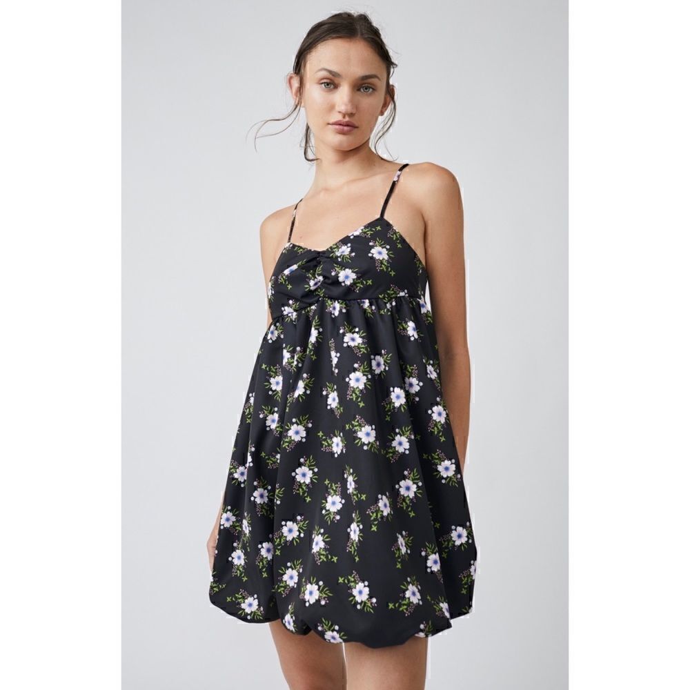 NWT Free People in A Bubble Mini Dress in Black, Size Small - Picture 7 of 16